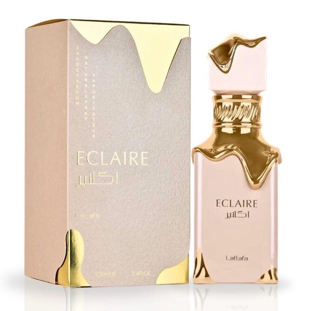 Lattafa Eclaire Women's Eau de Parfum Spray - Pink & Gold Accents
